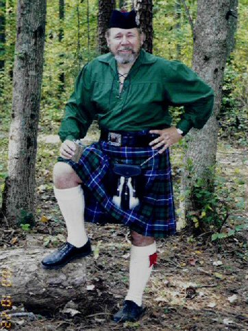 [John Russell in Russell Tartan Kilt]